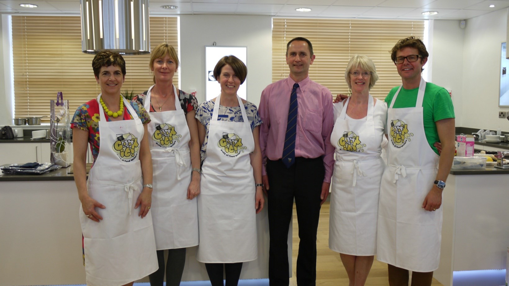 From left to right: Kate Morris, Nicola Graimes, Jayne Cross, Andrew Payling, Jane Suthering and Stefan Gates